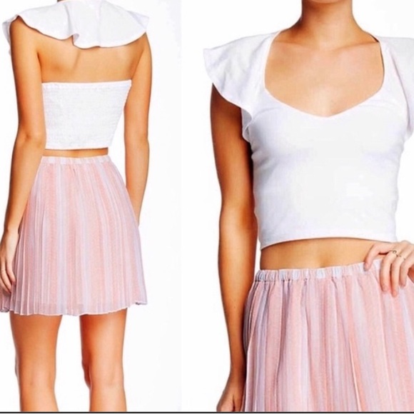 BCBGeneration Pleated Chiffon Mini Skirt - Picture 2 of 3